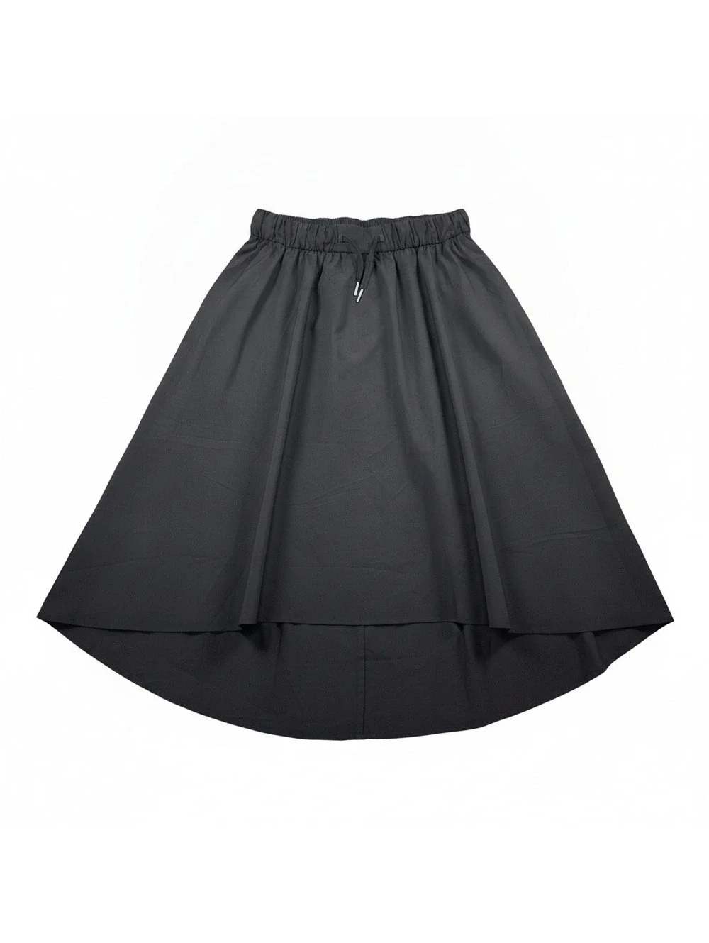 Lululemon Women’s Size 8 Black High-Low Midi Skirt Elastic Waist Drawstring